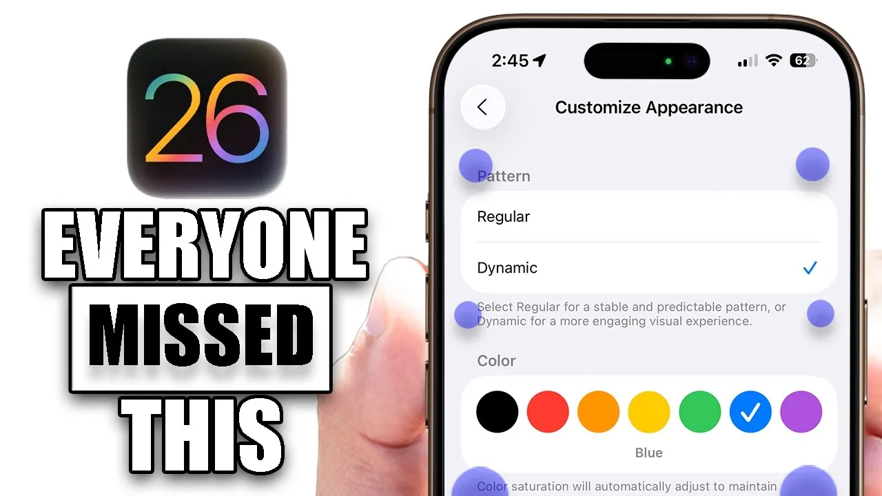 Accessibility and settings improvements in iOS 26 for better control