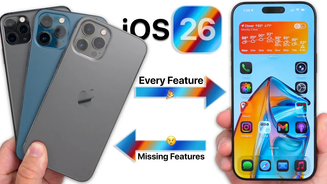 Advanced iOS 26 technology compared to older iPhone models