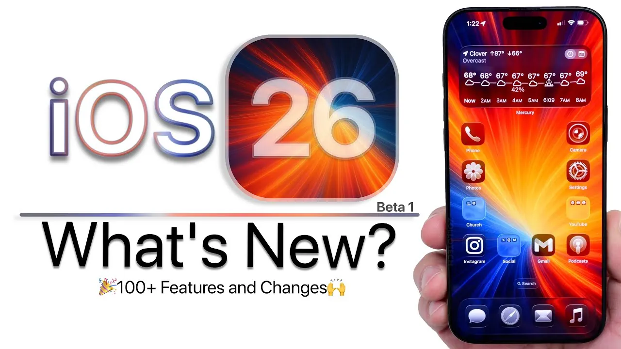 Performance improvements and multitasking updates in iOS 26 Beta 1