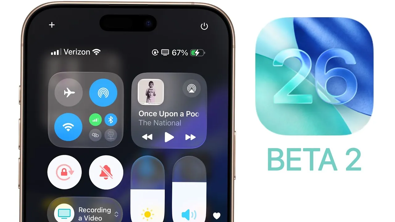 Camera app interface improvements in iOS 26 Beta 2