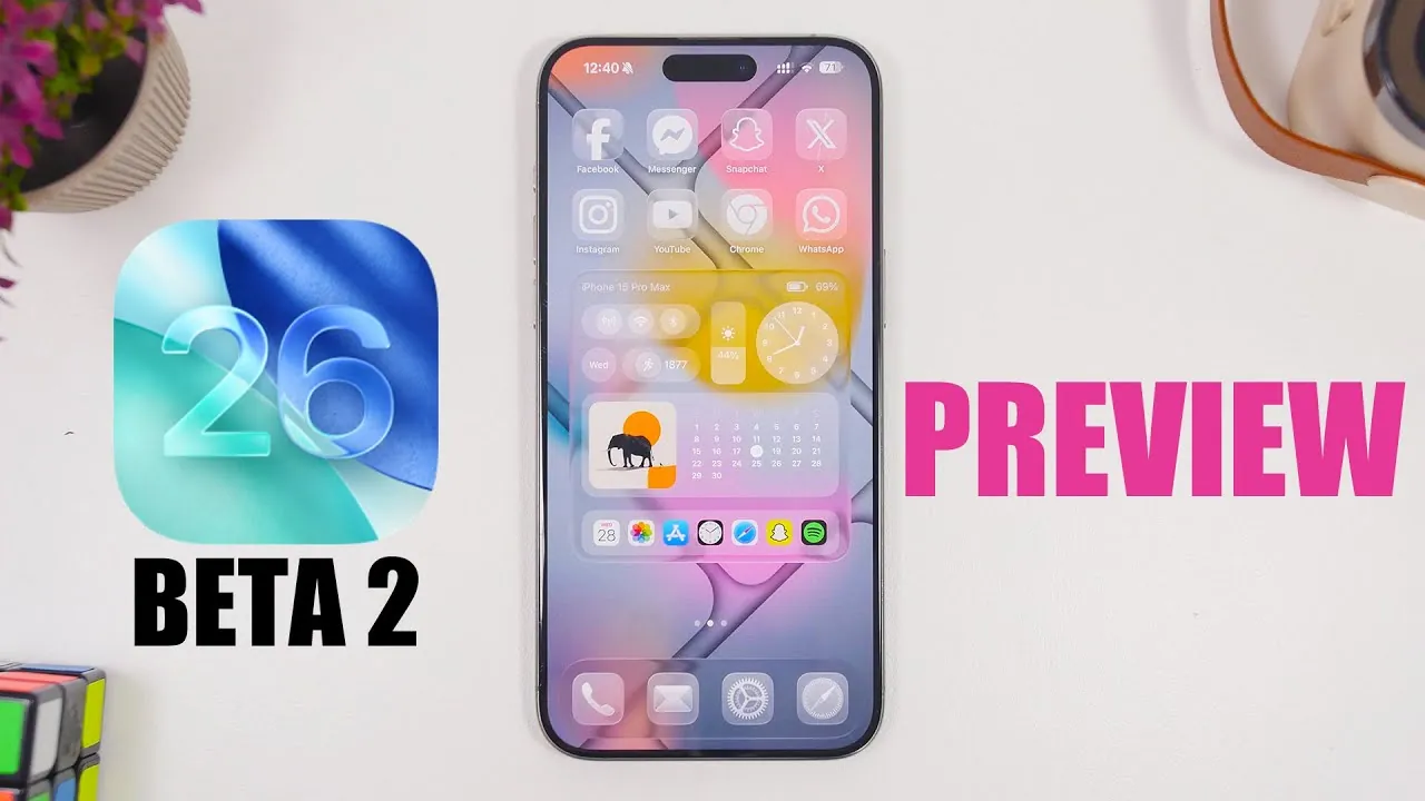 Refined Notification Center in iOS 26 Beta 2 with improved readability