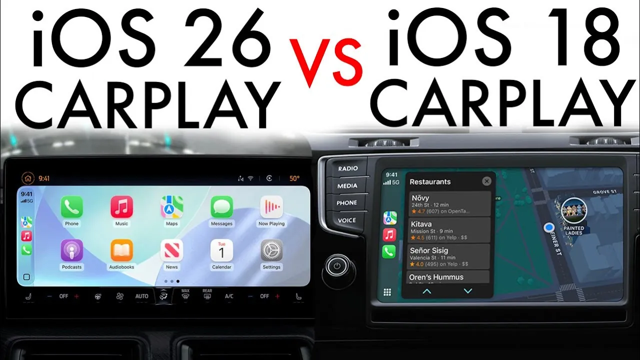 Customizable widgets on Apple CarPlay with iOS 26 update