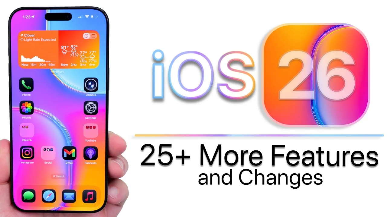 Personalization options in iOS 26 for a tailored device experience