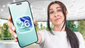 iOS 26 user interface updates with modernized icons and streamlined navigation