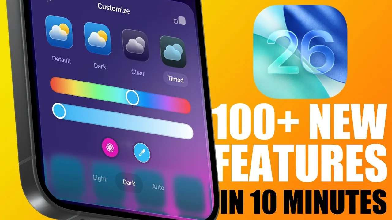 Redesigned user interface in iOS 26 with enhanced accessibility