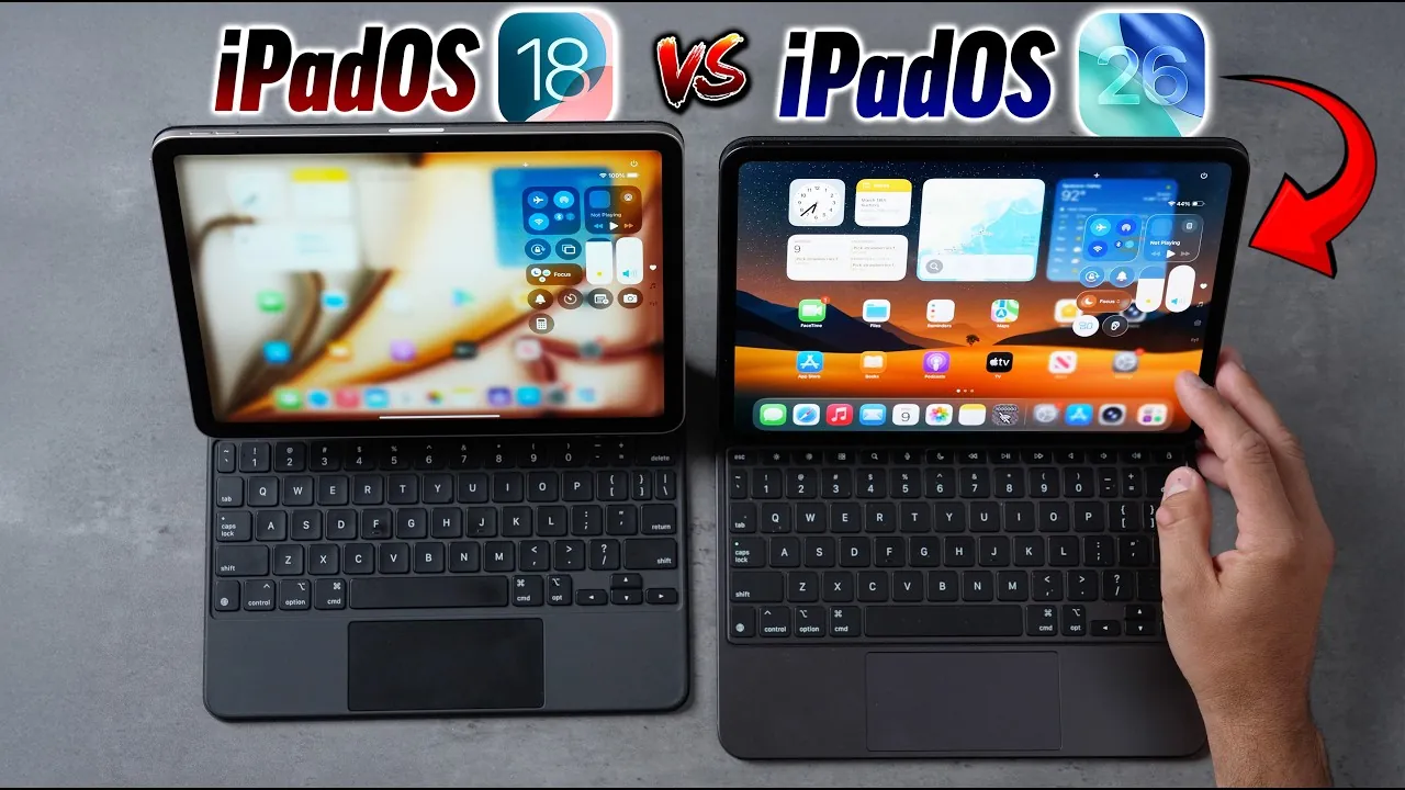 Performance improvements in iPadOS 26 compared to iPadOS 18