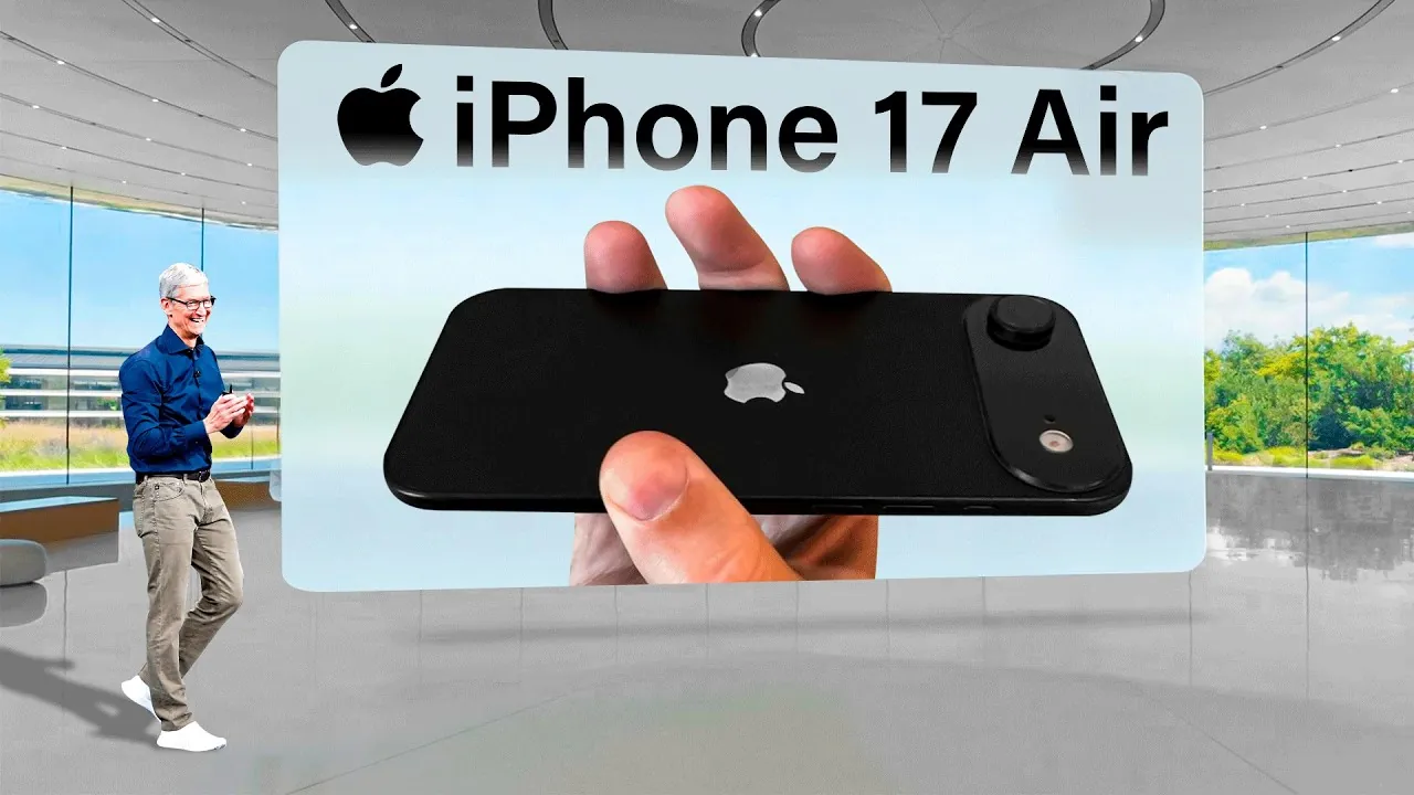 iPhone 17 Air OLED display with vivid colors and ProMotion technology