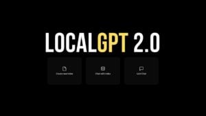 LocalGPT 2.0 AI system designed for secure offline data processing