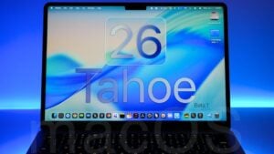 macOS 26 Tahoe Beta showcasing new features and interface redesign