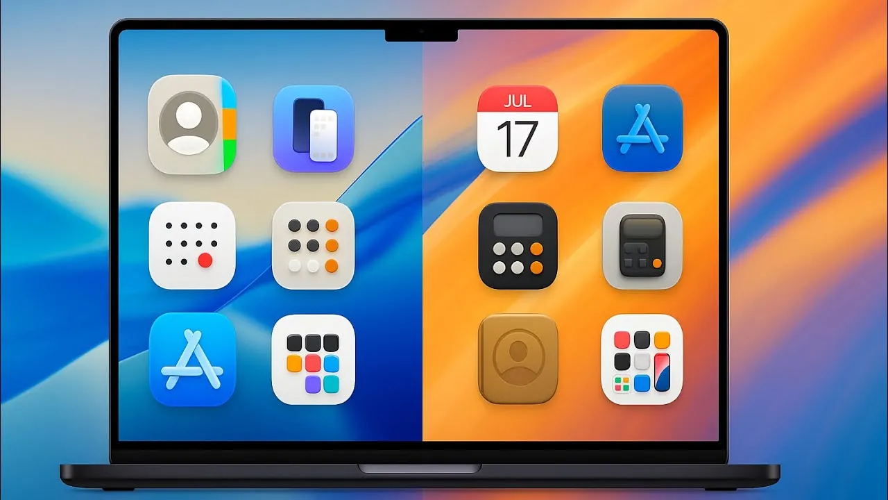 Minimalist app icon design in macOS 26 Tahoe explained