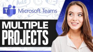 Microsoft Teams interface showing project management tools