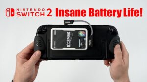 Nintendo Switch 2 with extended battery life using accessories