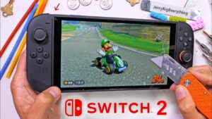 Nintendo Switch 2 durability test showcasing Joy-Con strength
