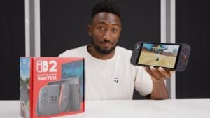 Unboxing the Nintendo Switch 2 with its upgraded features and sleek design