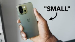 One Plus 13S sleek design with AMOLED display and slim bezels
