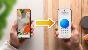 Organized phone home screen layout with categorized apps and folders