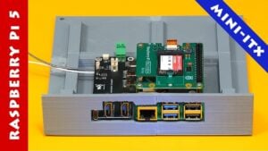 Raspberry Pi 5 transformed into a Mini-ITX desktop PC setup