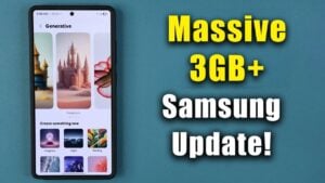 Samsung Galaxy 3GB update showcasing enhanced AI-powered tools