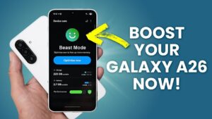 Samsung Galaxy A26 performance optimization settings for better speed and battery life