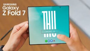 Samsung Galaxy Z Fold 7 showcasing its sleek and slim design