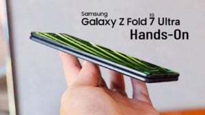Samsung Galaxy Z Fold 7 Ultra showcasing its sleek new design