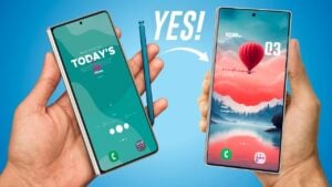 Samsung Galaxy Z Fold 7 and Fold 6 side-by-side comparison