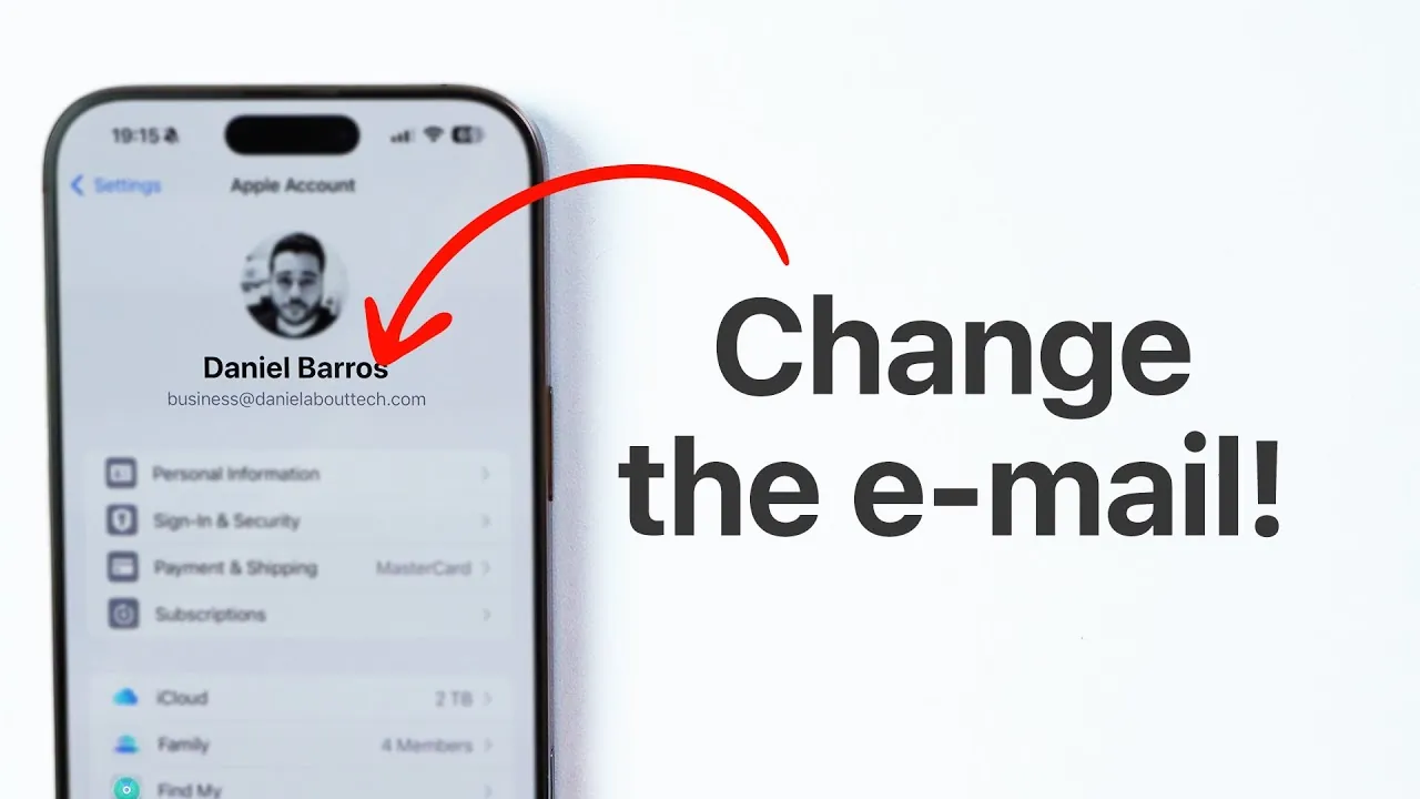 Secure your Apple account by changing your outdated email.