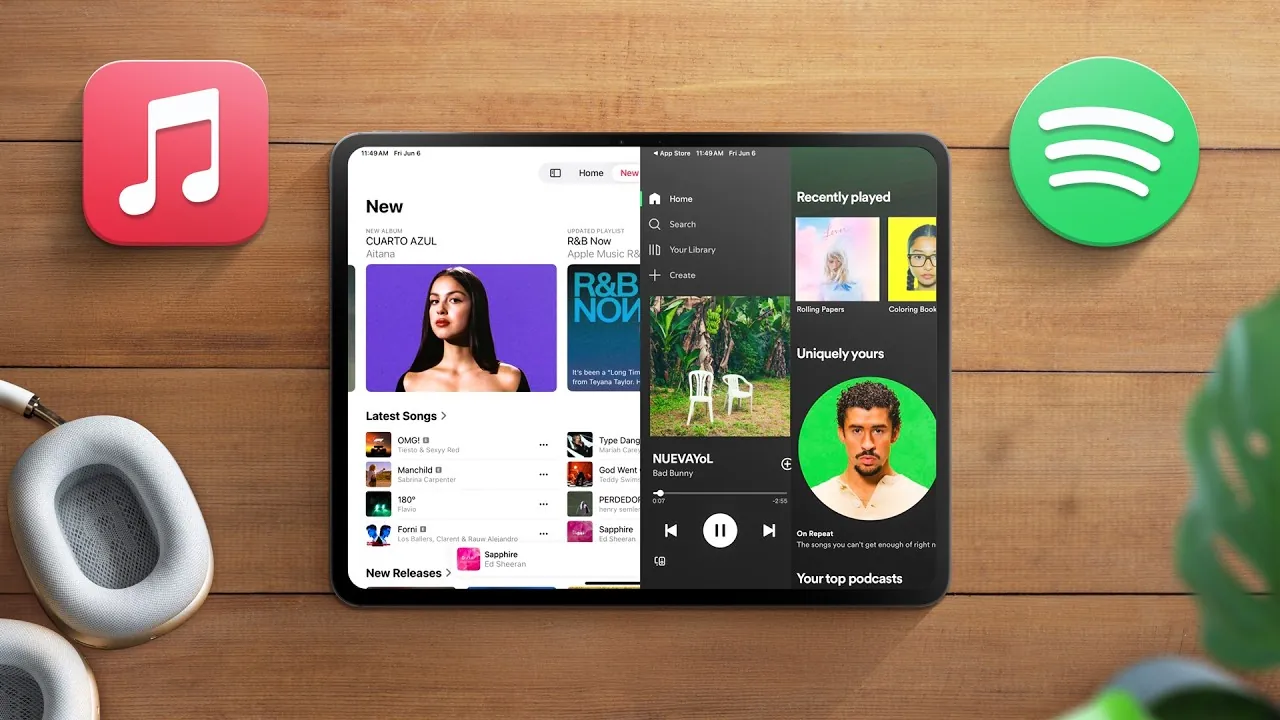 Spotify vs. Apple Music comparison highlighting key differences