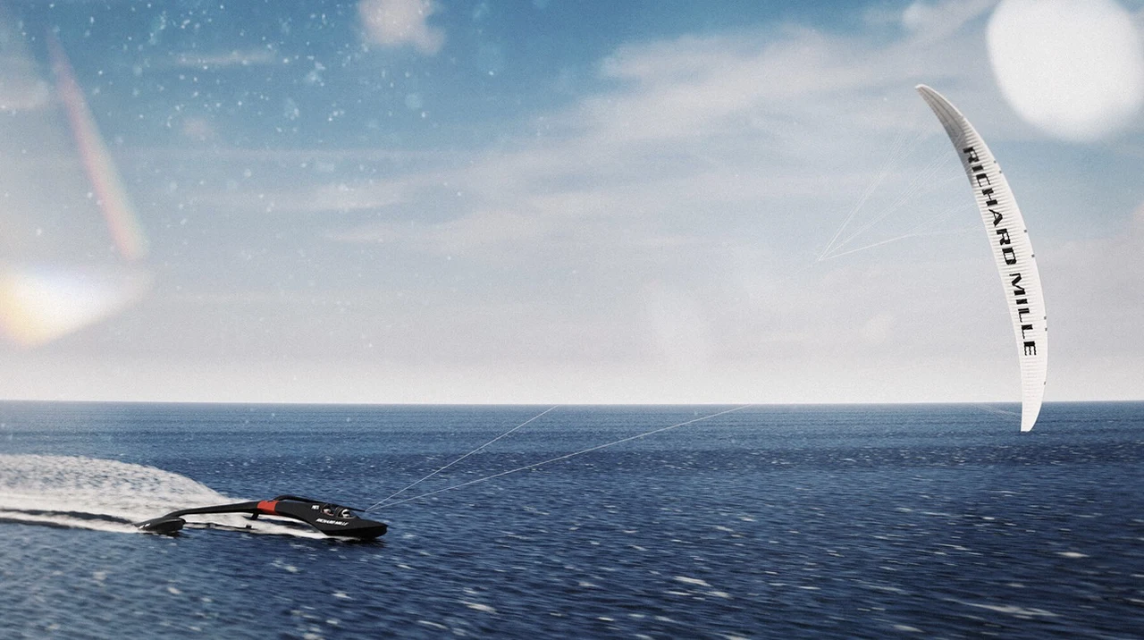 Sustainable marine transportation using kite propulsion