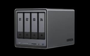 Close-up of UGREEN NAS 4 bay
