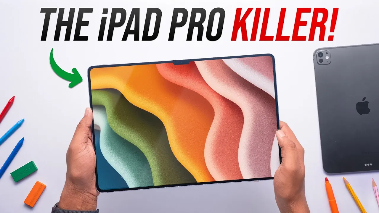 Close-up of Xiaomi Pad 7 Ultra's vibrant 3.2K AMOLED display