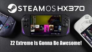 Z2 Extreme handheld gaming console with Ryzen HX370 processor