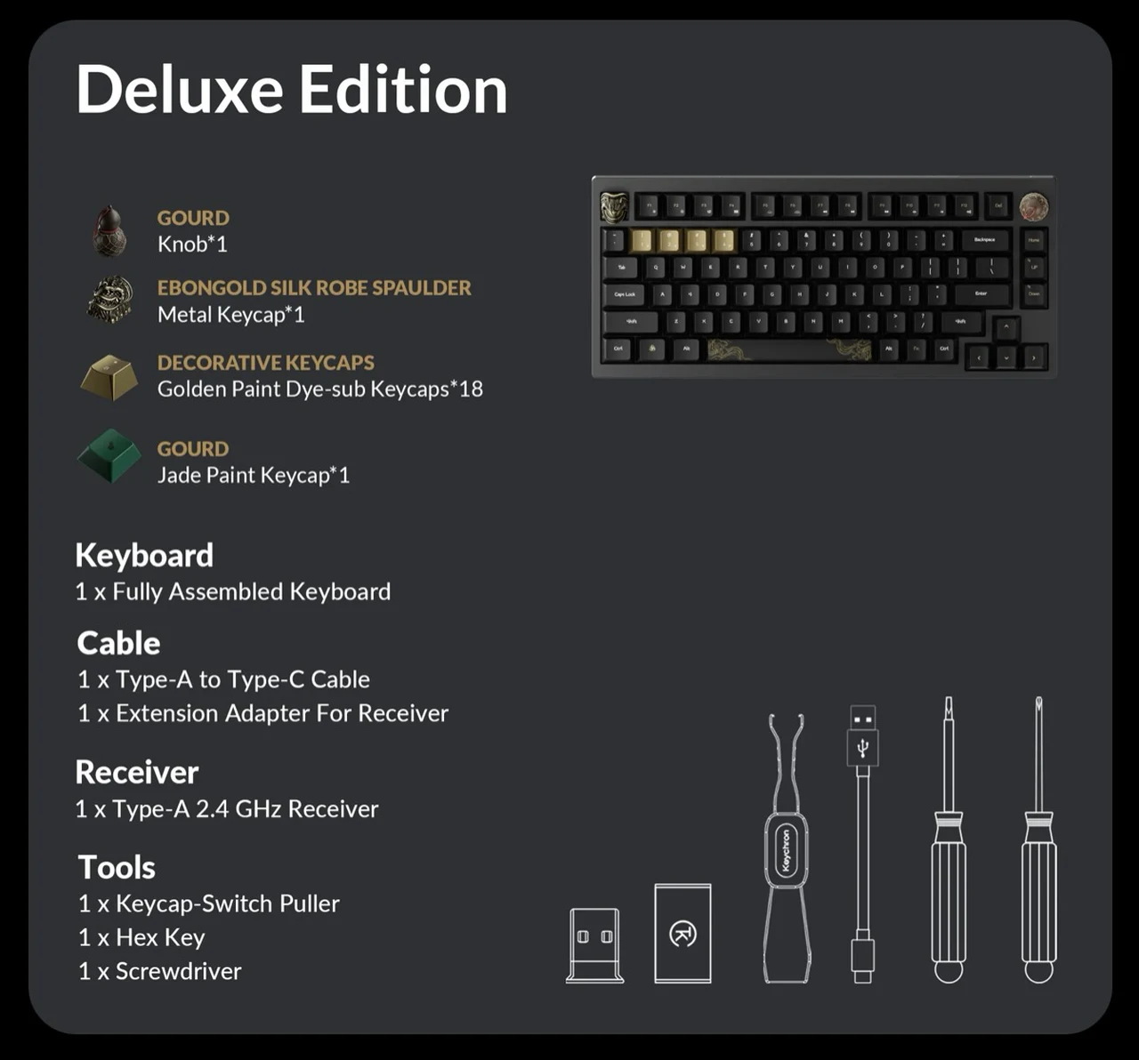 Deluxe Edition Black Myth Wukong Keyboard In The Box