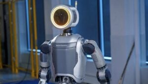 Close-up of robotic hands equipped with tactile sensors for adaptability