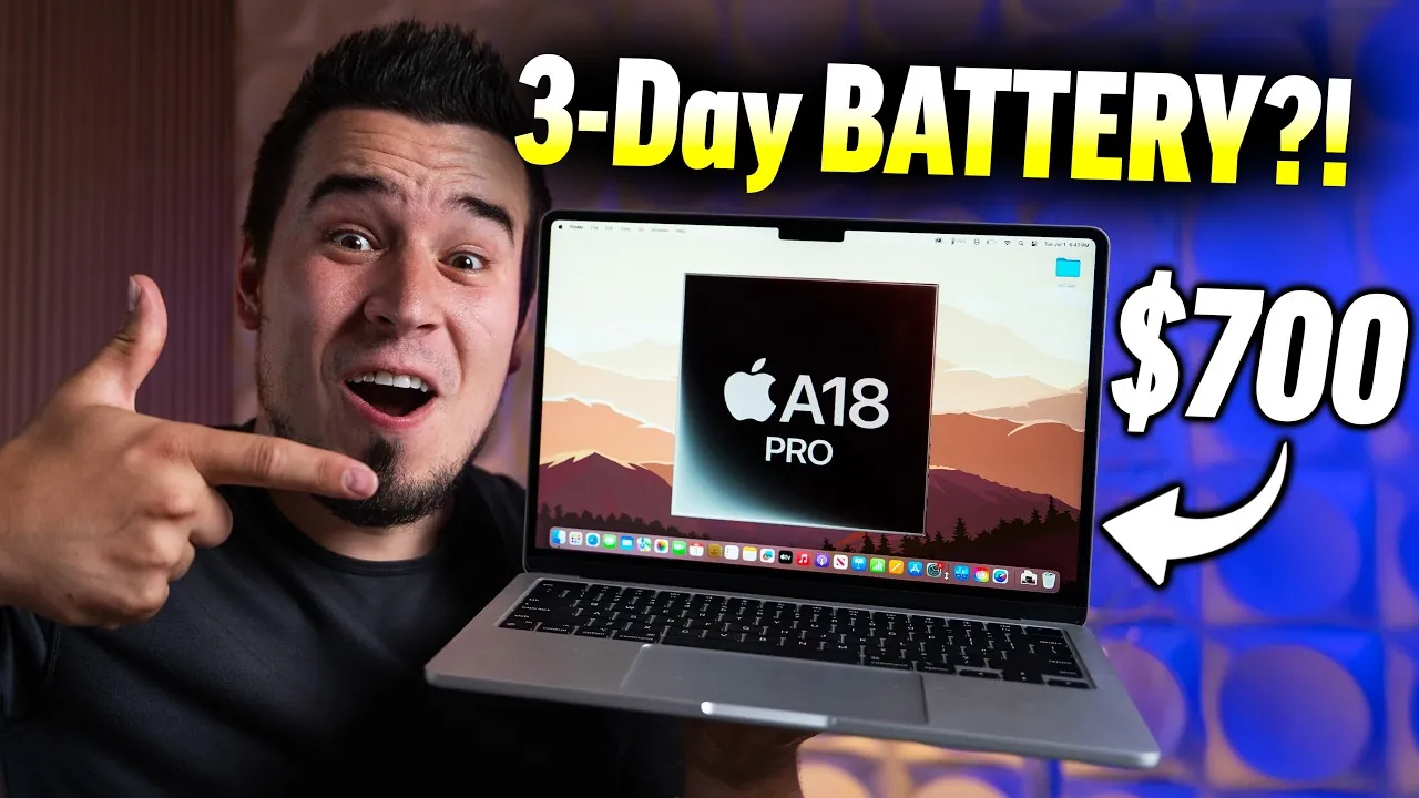 Affordable MacBook showcasing vibrant colors and immersive display