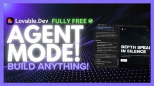 AI-powered app builder interface for no-code development