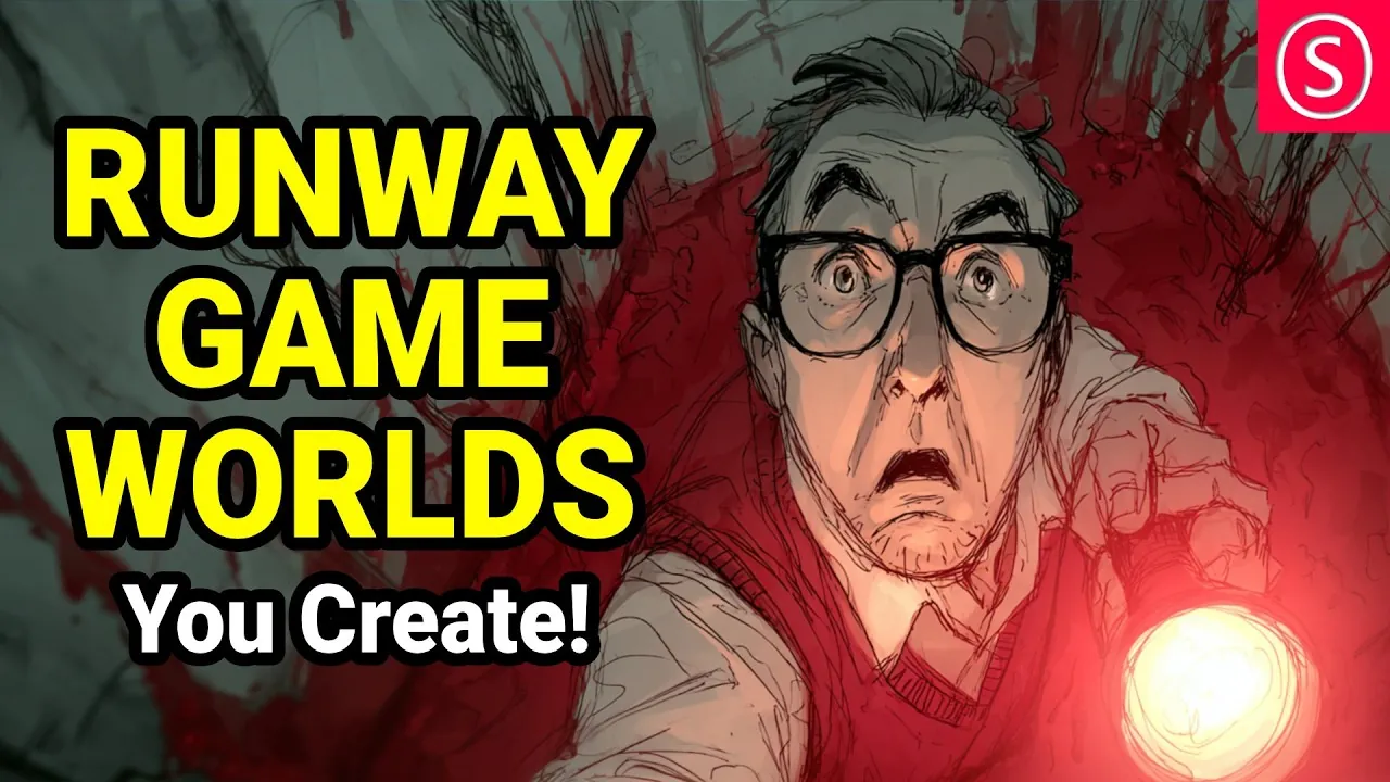Runway AI platform creating interactive game environments