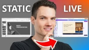 AI-powered interactive presentation example with dynamic features