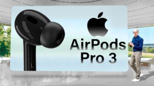 AirPods Pro 3 showcasing their sleek new design and ergonomic fit