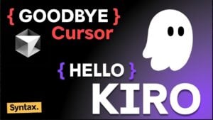 Amazon Kiro IDE interface showcasing AI-powered coding tools