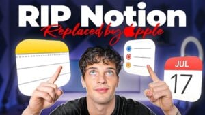 Apple Calendar, Notes, and Reminders used for life organization