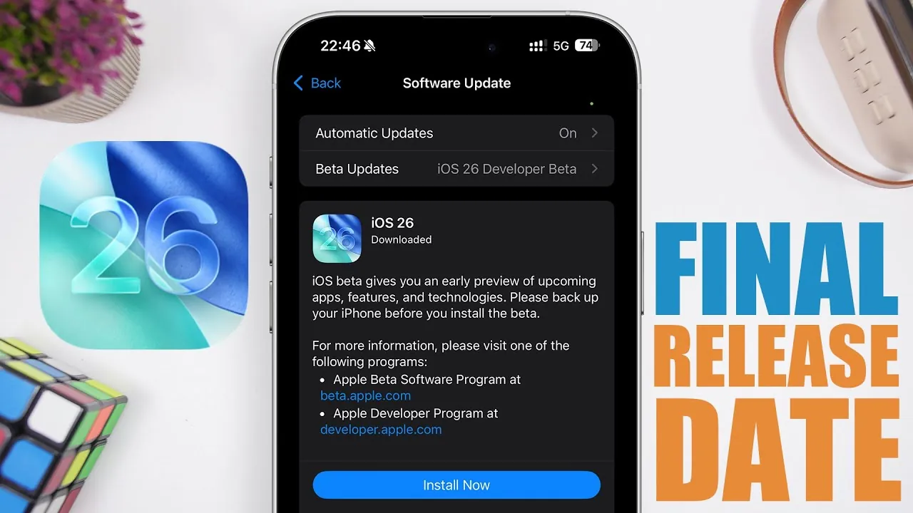 Apple iOS 26 update with performance and battery improvements