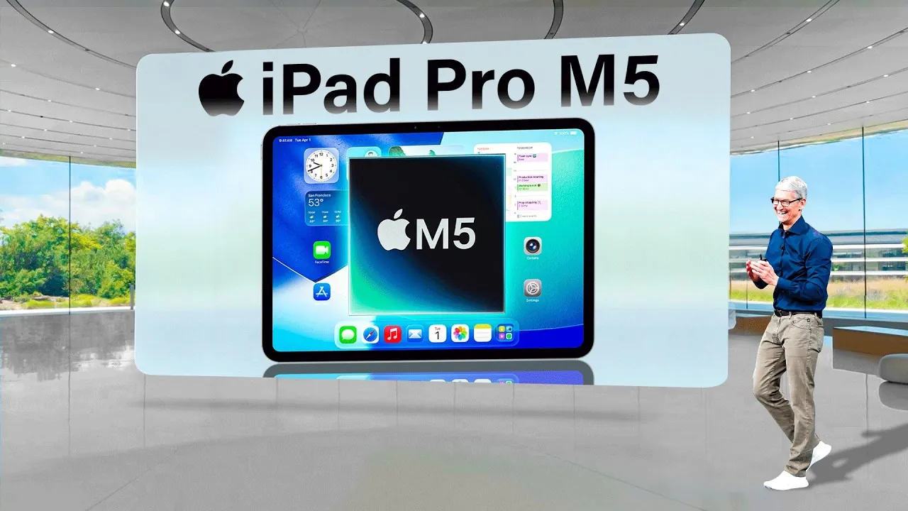 Apple iPad Pro 2025 with OLED display and slim bezels for immersive visuals