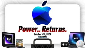 Apple October 2025 event showcasing eight innovative new products