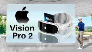 Comparison of Apple Vision Pro 2 and Vision Air AR/VR headsets