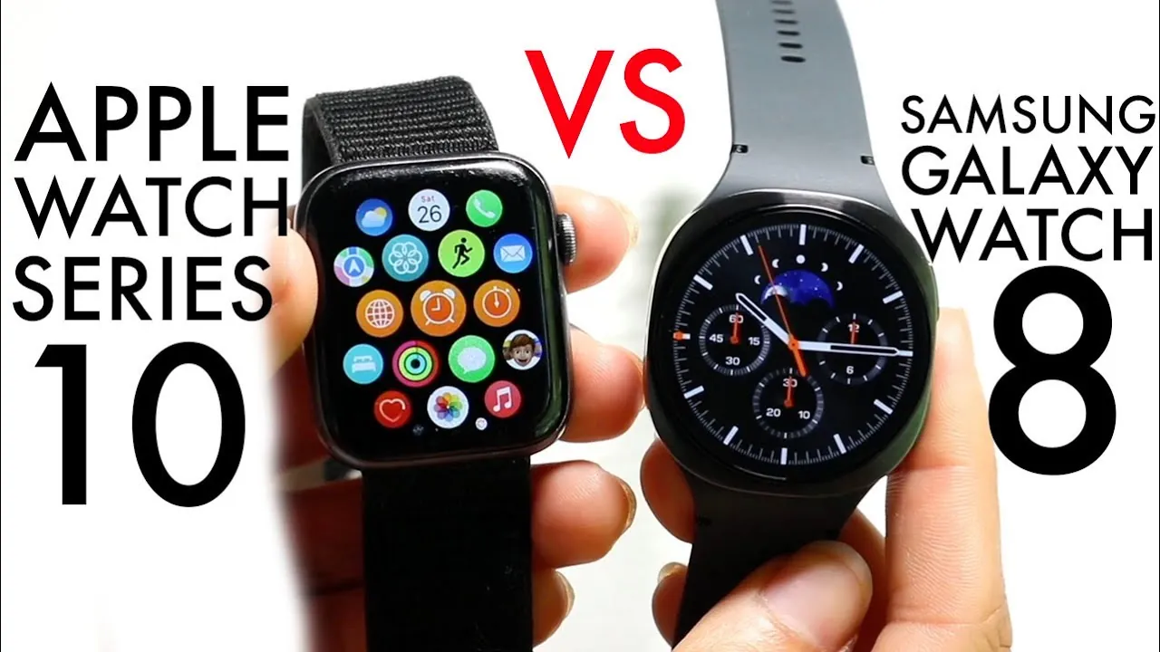 Apple Watch Series 10 vs Galaxy Watch 8 design and display differences