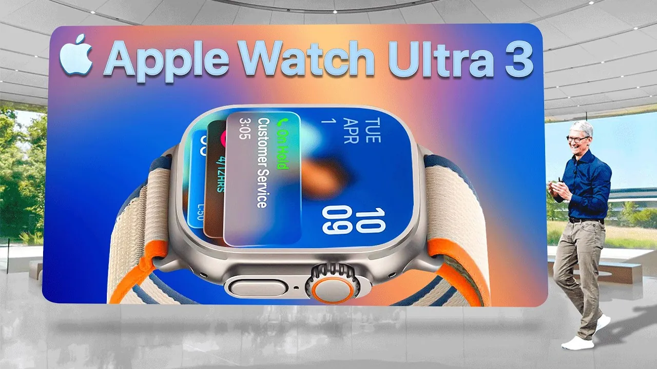 Wide-angle OLED display upgrade on the Apple Watch Ultra 3
