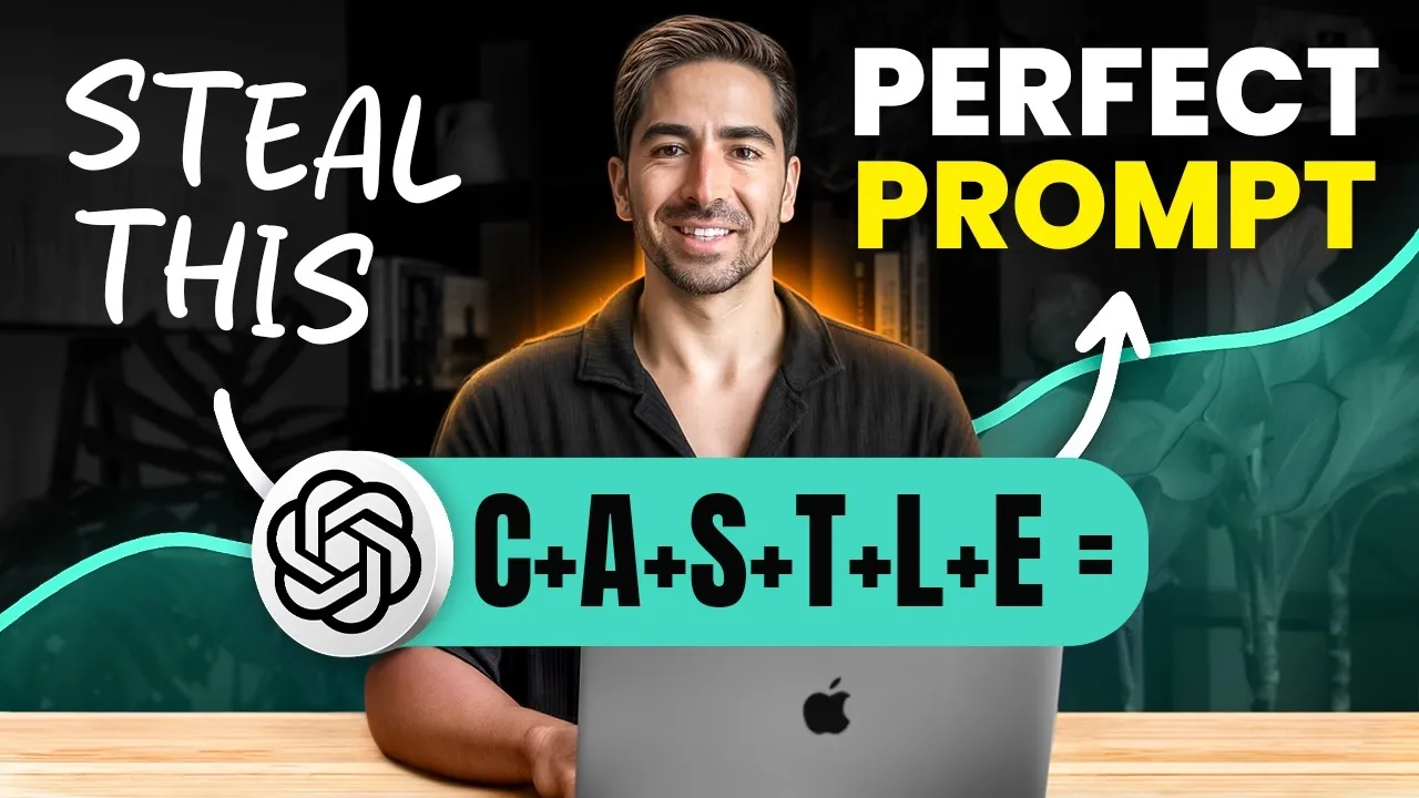 Illustration of the CASTLE method for AI prompt engineering