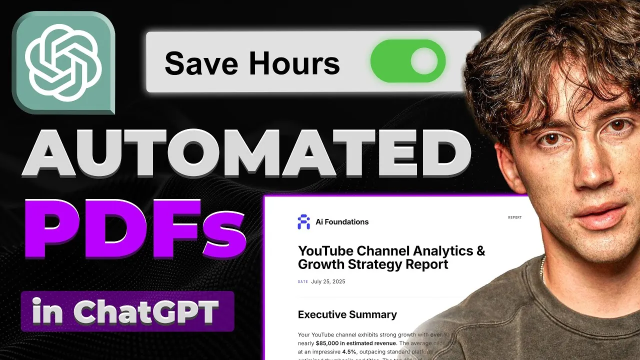 Streamlined PDF creation process using ChatGPT and API Template.io