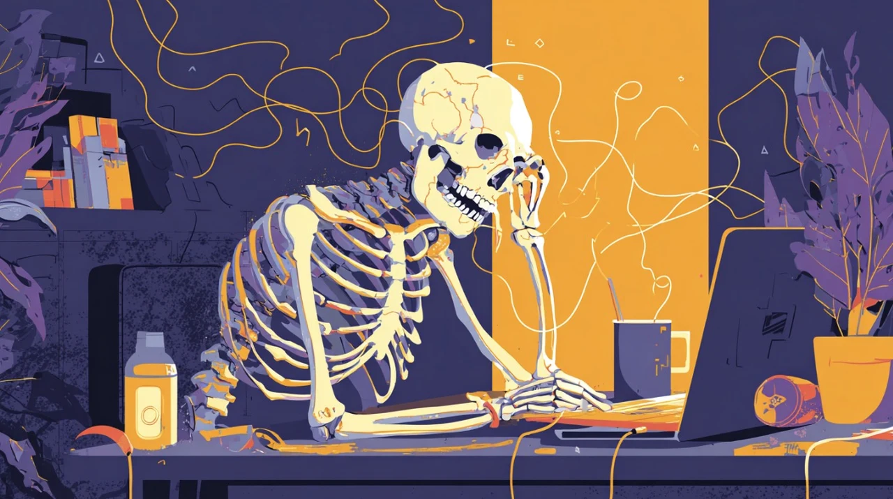 Visual representation of generative AI creating online content
